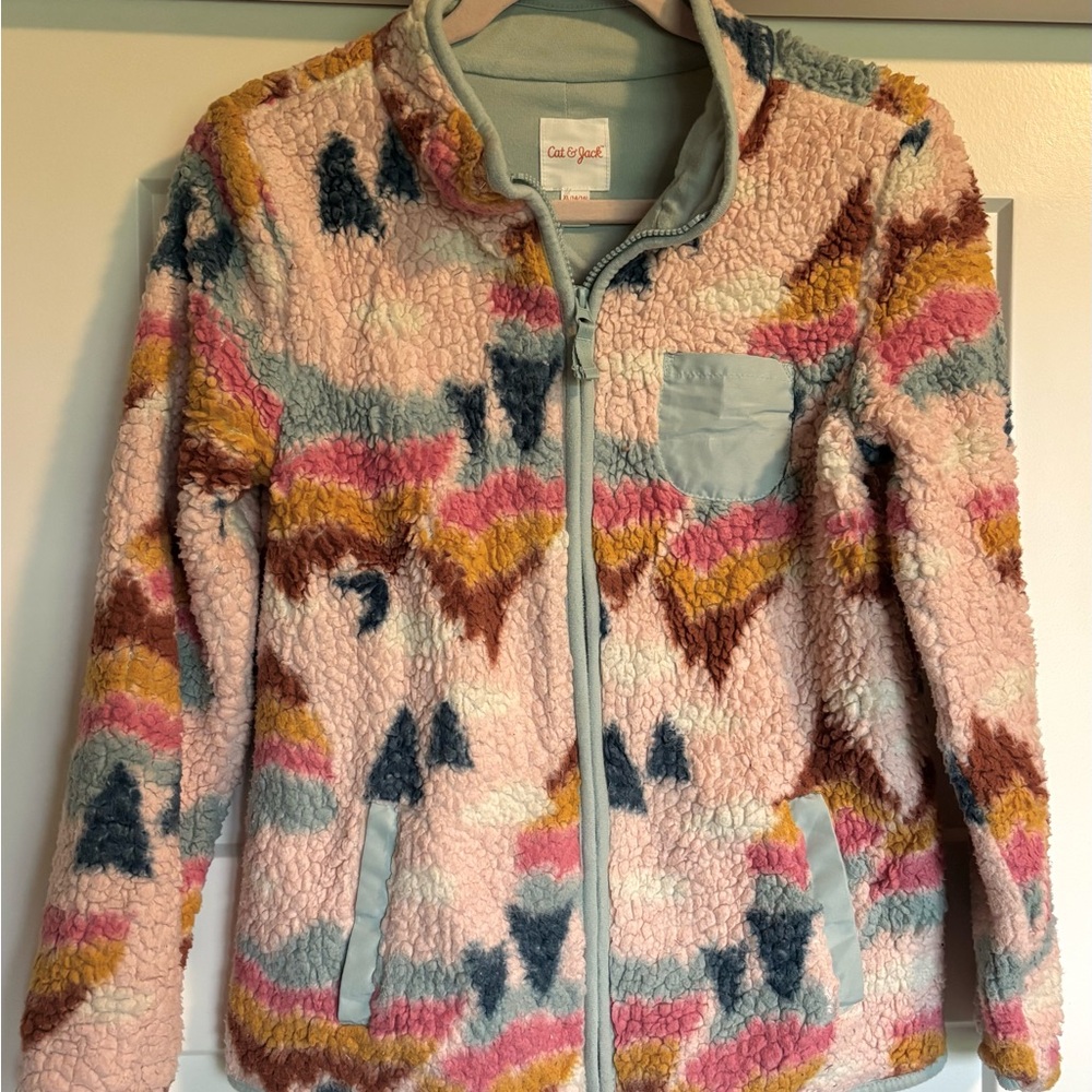 Cat & Jack Multicolor Sherpa Jacket